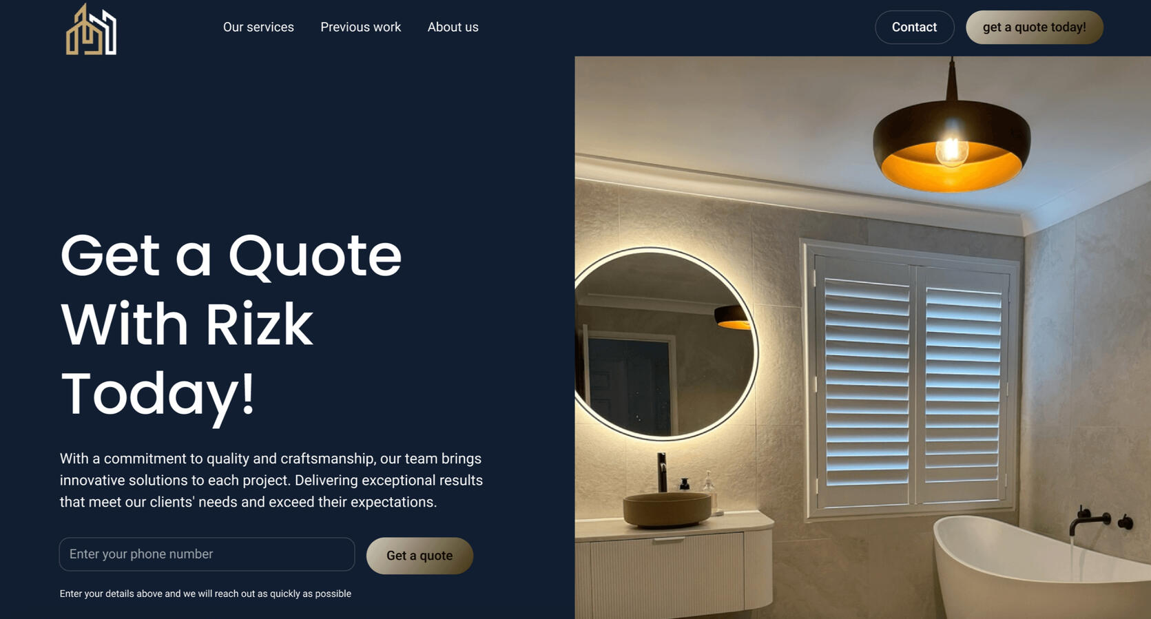 Bathroom renovations business